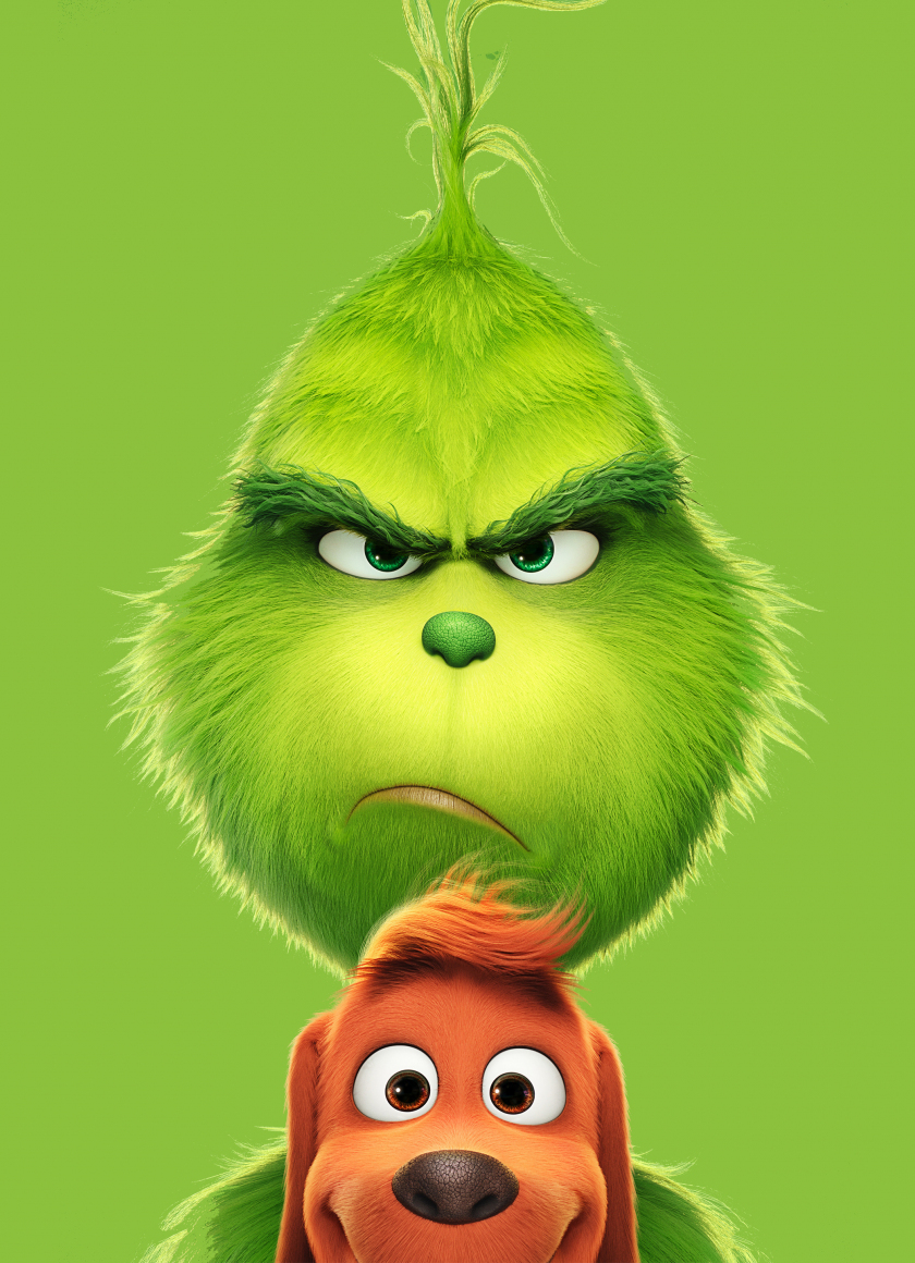 Download 840x1160 wallpaper the grinch, 2018, animation movie, minimal, iphone 4, iphone 4s