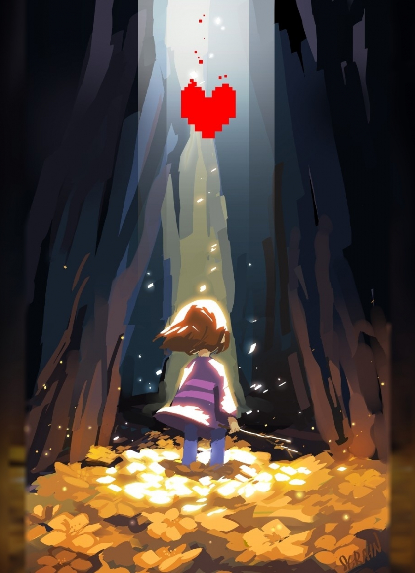 Download wallpaper 840x1160 frisk, undertale, video, game, art, iphone 4,  iphone 4s, ipod touch, 840x1160 hd background, 16350