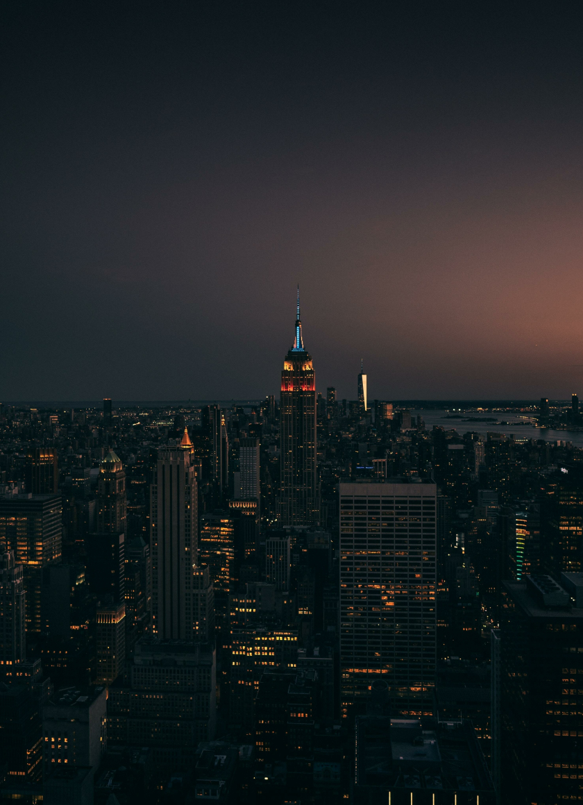 Download wallpaper 840x1160 new york, night, buildings, nigthscape ...