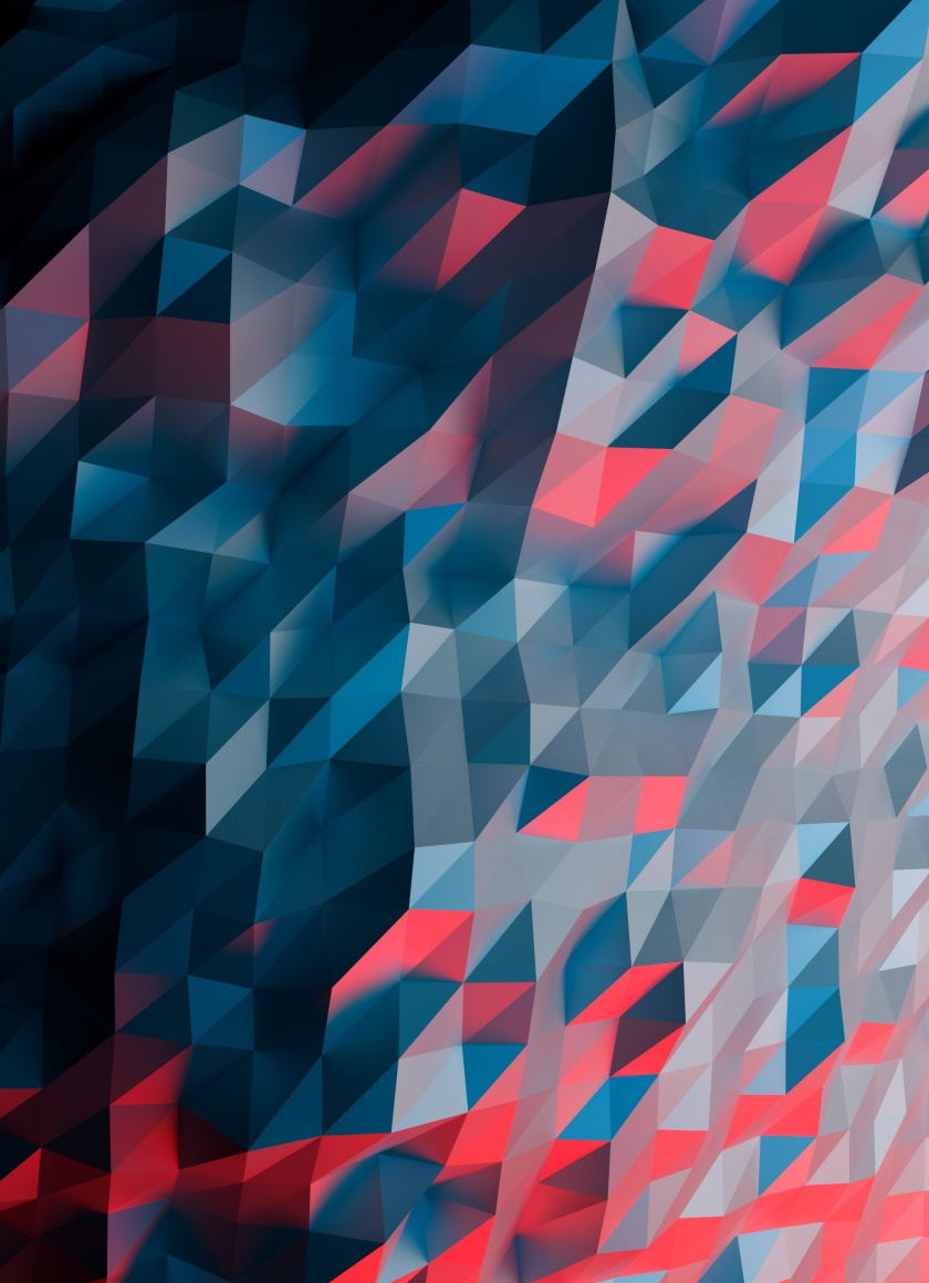 Multi-color, polygons, art, 840x1160 wallpaper