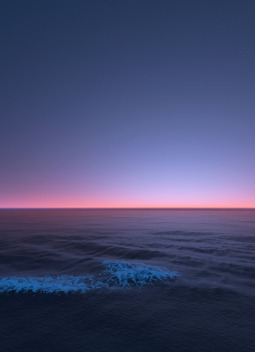 Calm sea, seascape, twilight, nature, 840x1160 wallpaper