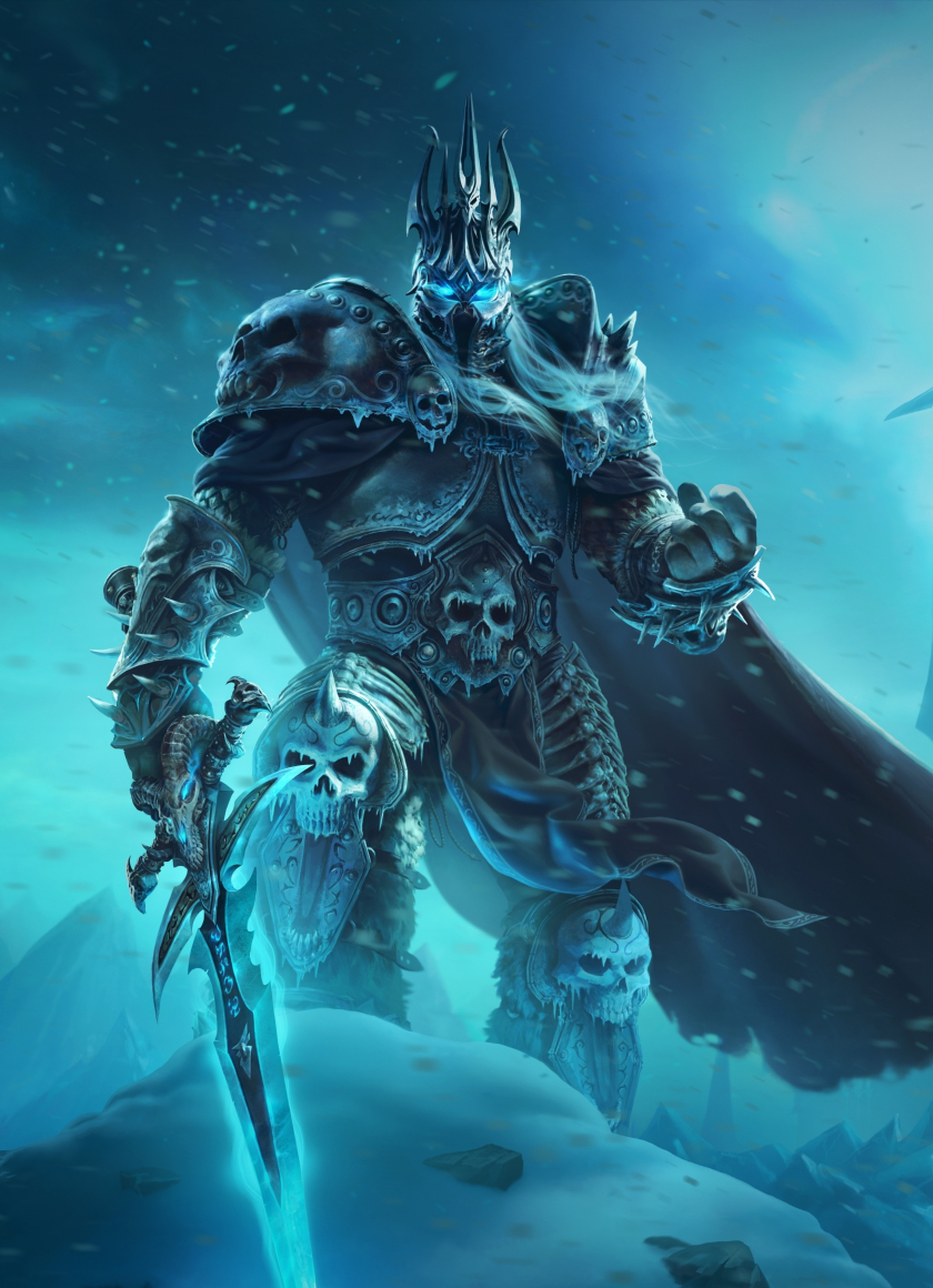 Dark King, World of Warcraft: Wrath of the Lich King, online game, 840x1160 wallpaper