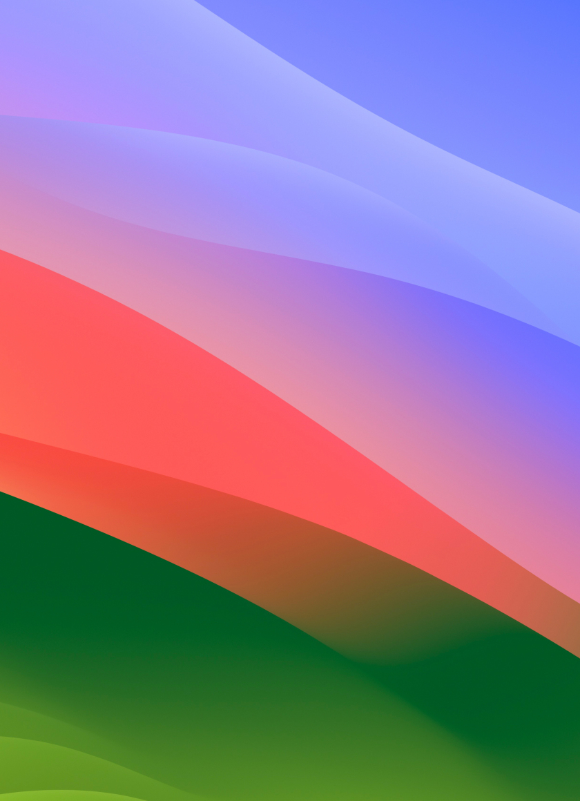 MacOS Sonoma, colorful waves, stock photo, 840x1160 wallpaper