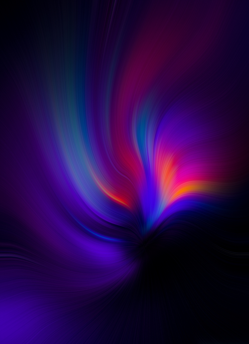 Download wallpaper 840x1160 colorful forms, abstract, wavy pattern ...