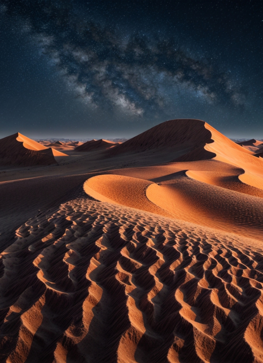 Download wallpaper 840x1160 desert, sand dunes, landscape photography