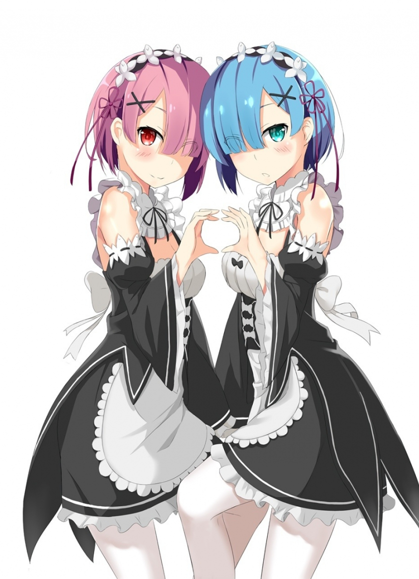 Download Rem And Ram Anime Girls Minimal 840x1160 Wallpaper Iphone 4 Iphone 4s Ipod Touch 840x1160 Hd Image Background 5743