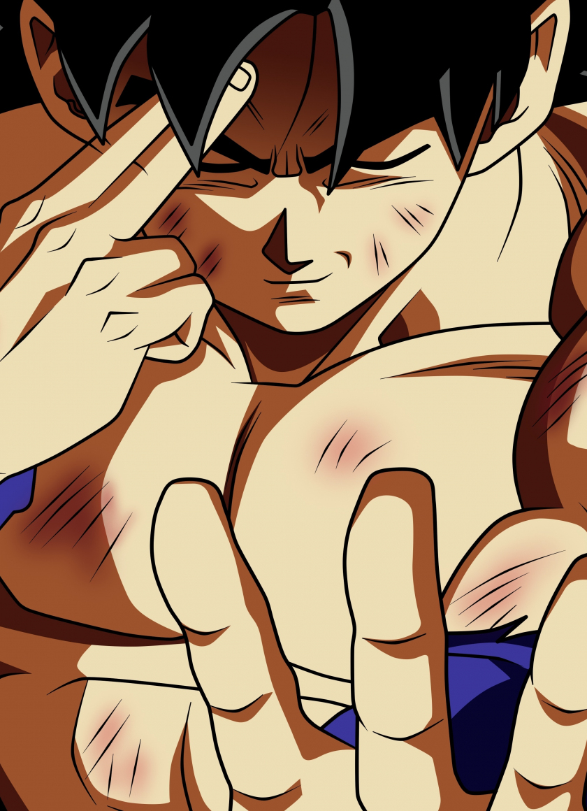 Goku, shirtless, anime, dragon ball, 840x1160 wallpaper.