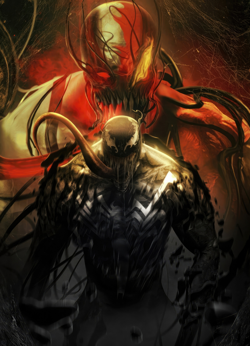 Venom, dark and Cold carnage, villain war, 840x1160 wallpaper