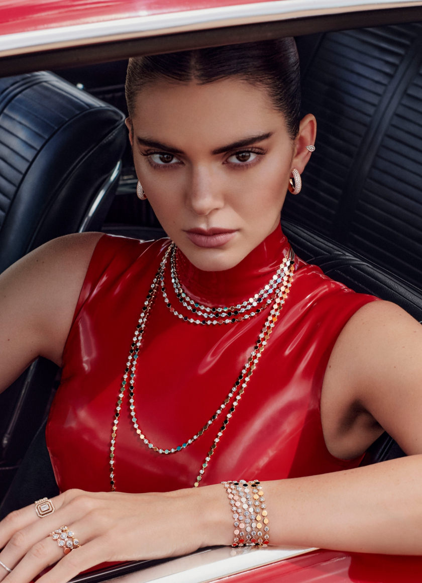 2023 Kendall Jenner, Messika Campaign, red, 840x1160 wallpaper
