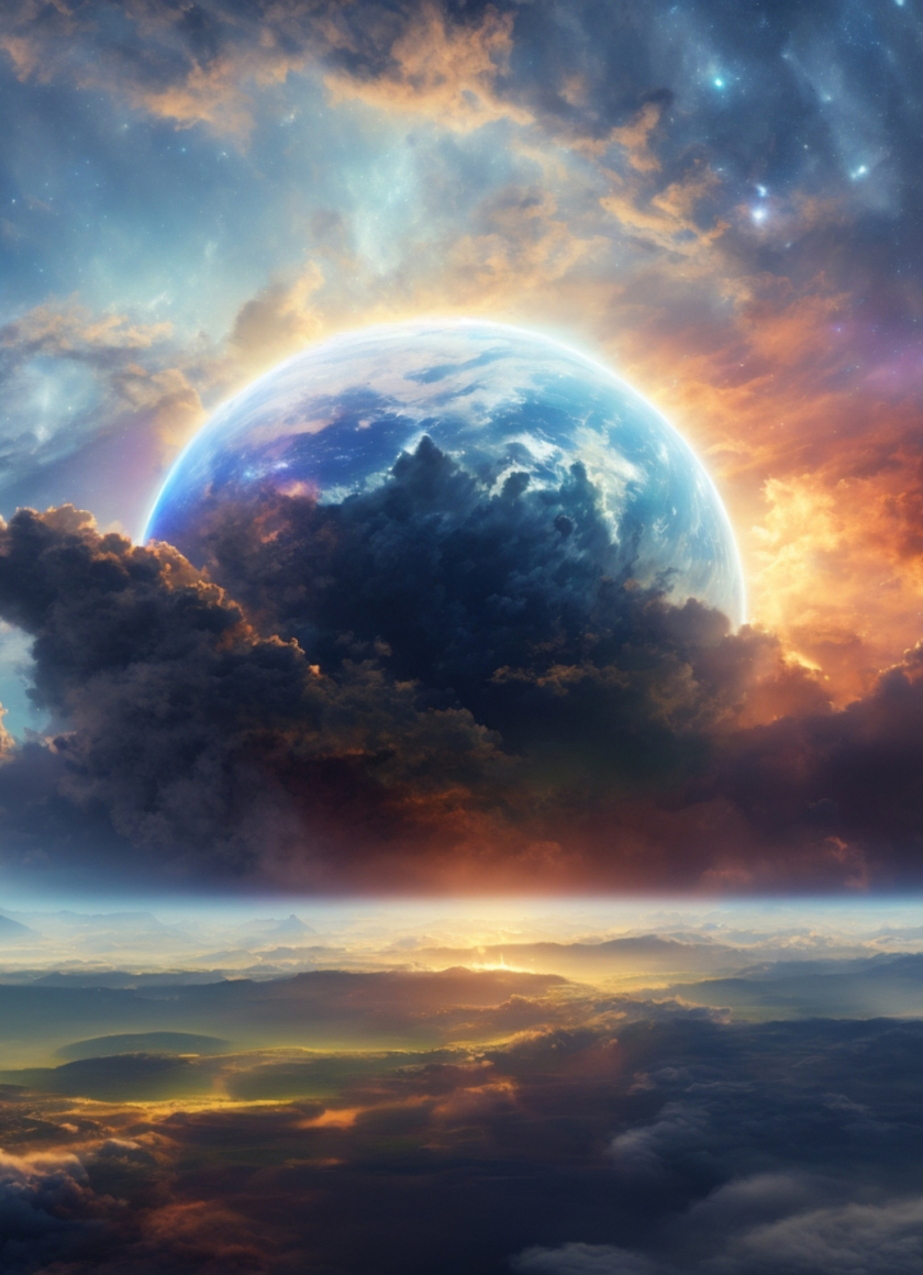 Another world, new planet, 2023 sci-fi art, 840x1160 wallpaper