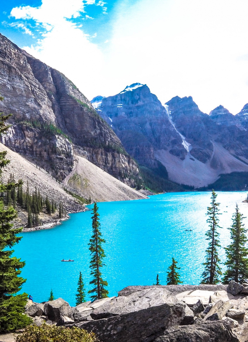 Download wallpaper 840x1160 moraine lake, banff national park, lake ...