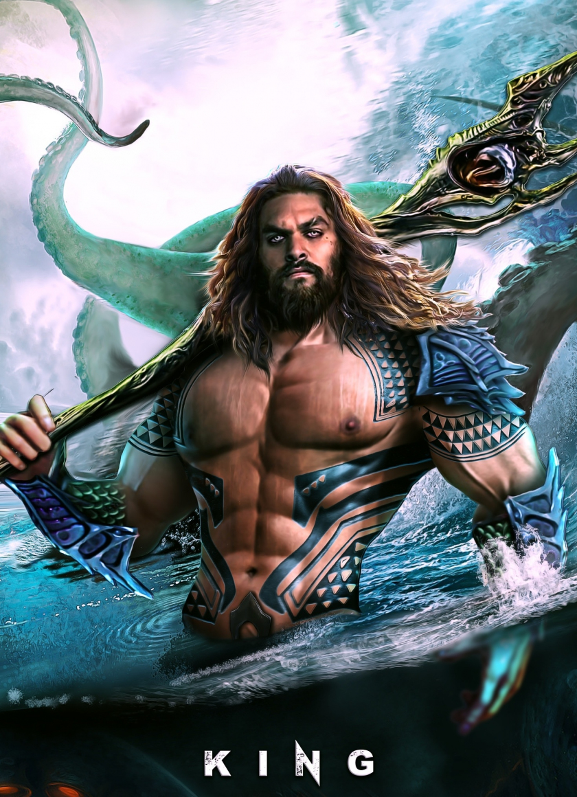 Aquaman, artwork, king of Atlantic, 840x1160 wallpaper