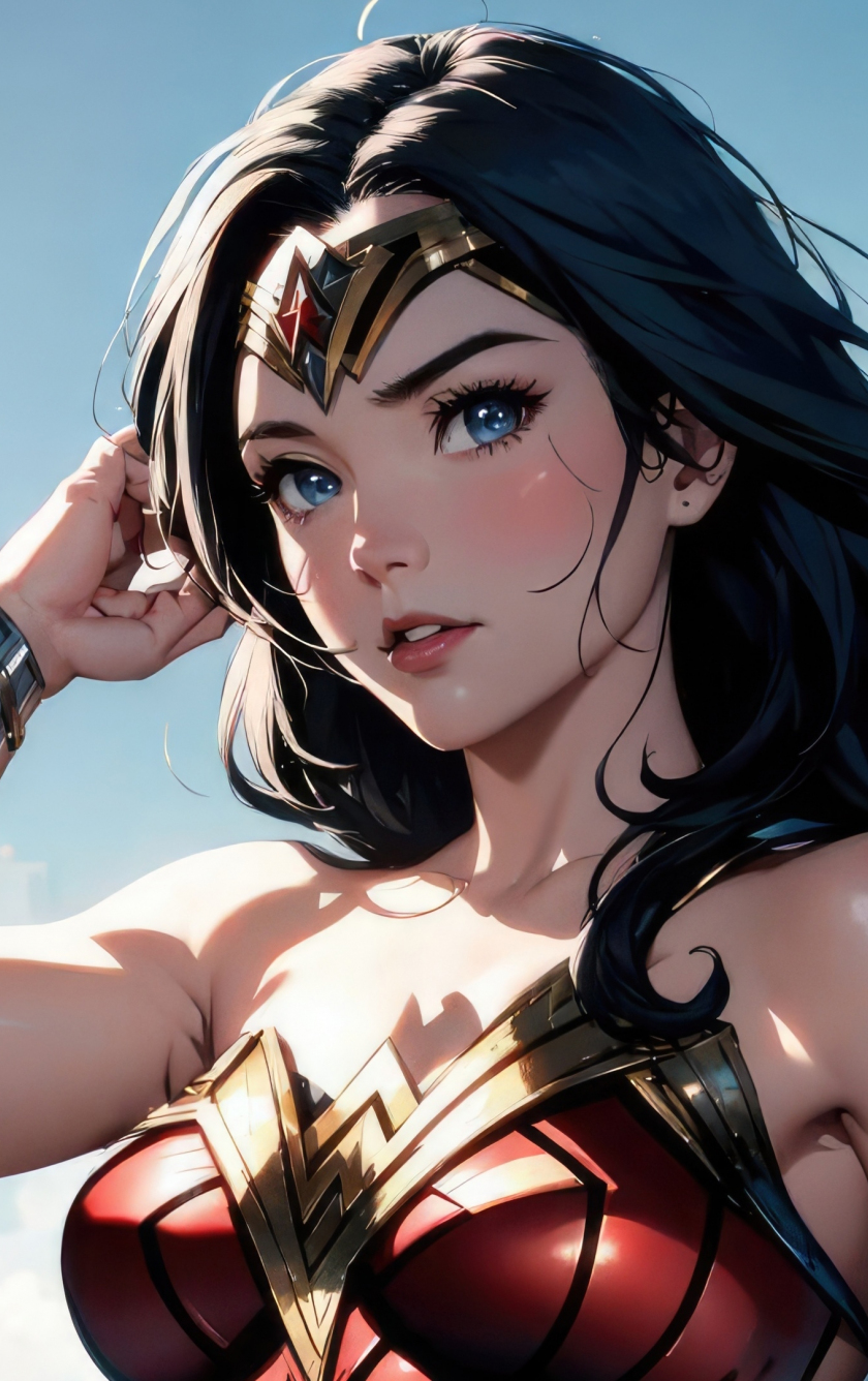 Download Wallpaper 840x1336 Gorgeous Wonder Woman Dc Comic Sketch Art Iphone 5 Iphone 5s 7810