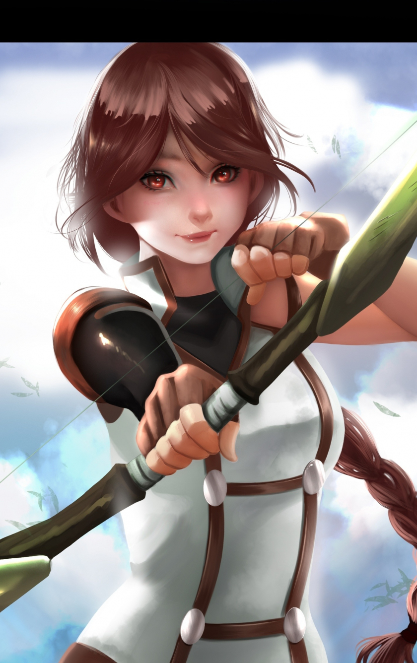 Download wallpaper 840x1336 beautiful, archer, yume, grimgar of fantasy and  ash, iphone 5, iphone 5s, iphone 5c, ipod touch, 840x1336 hd background,  19712