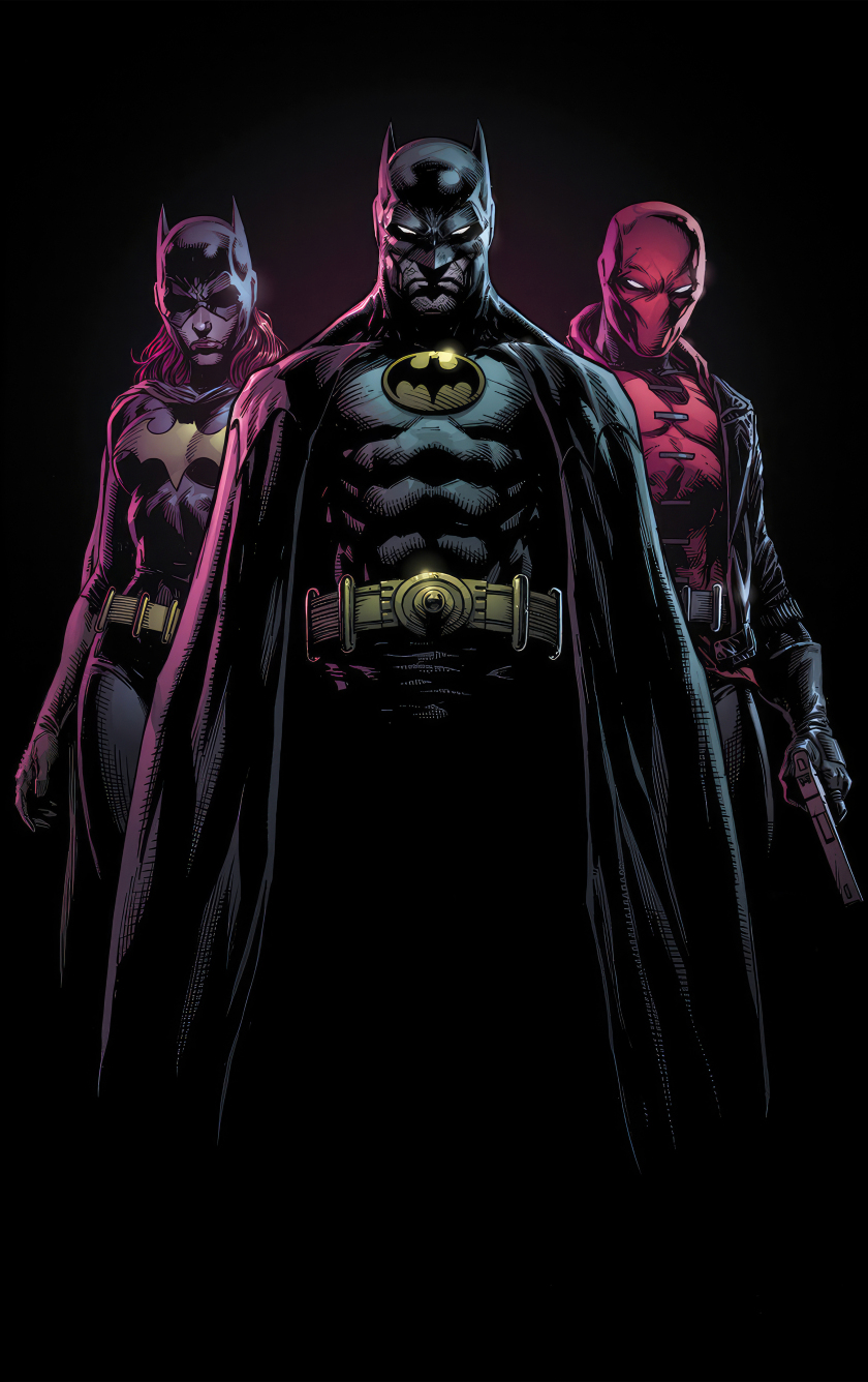 Bat-family, superhero, 840x1336 wallpaper