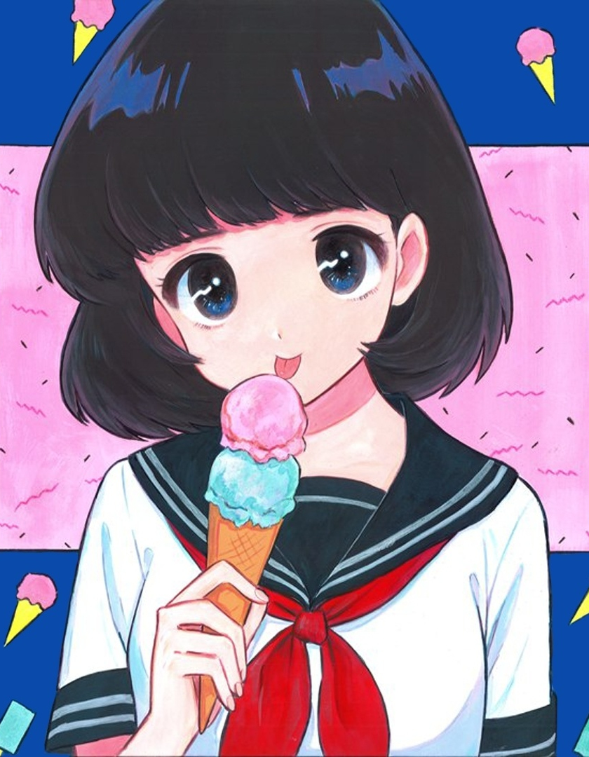 Ice Cream Cute Anime Girl GIF | GIFDB.com