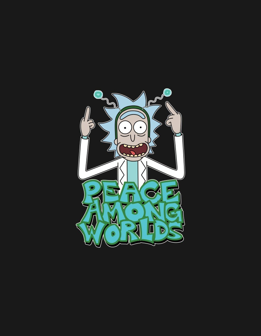 Download 840x1336 Wallpaper Rick And Morty Cartoon Minimal