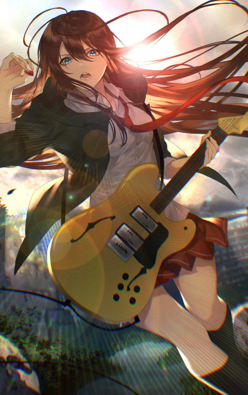 4k Anime Boy Guitar Painting Wallpaper by DarkEdgeYT on DeviantArt