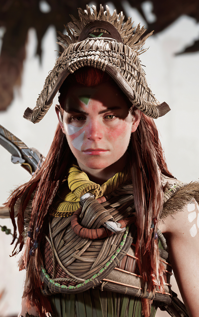 Download Wallpaper 840x1336 Horizon Forbidden West, Aloy, 2022 Game 