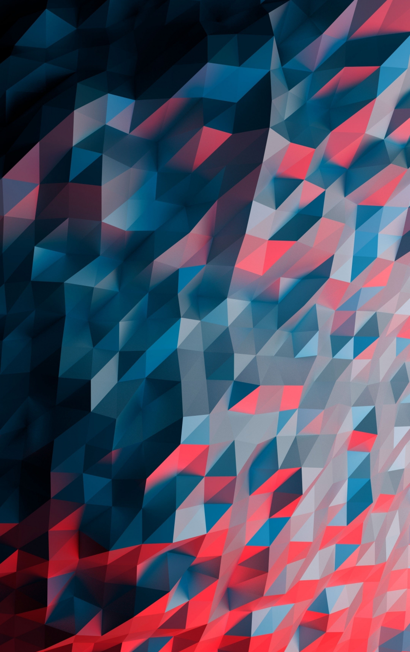 Multi-color, polygons, art, 840x1336 wallpaper