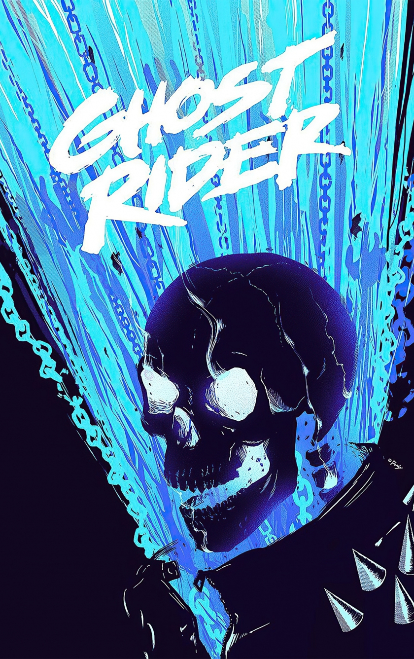 Download wallpaper 840x1336 ghost rider, dark, minimal art, iphone 5,  iphone 5s, iphone 5c, ipod touch, 840x1336 hd background, 26095