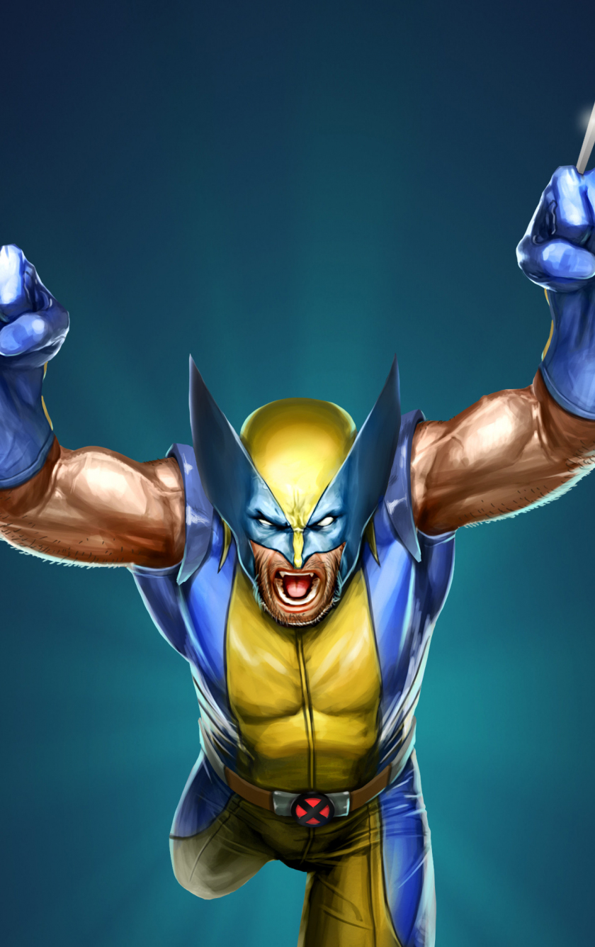 Download wallpaper 840x1336 the wolverine, superhero, marvel, x-men ...