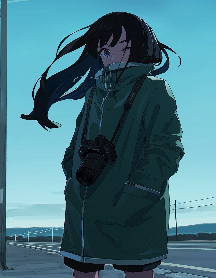 Photographer Anime Girl Wallpaper - Anime Wallpaper HD