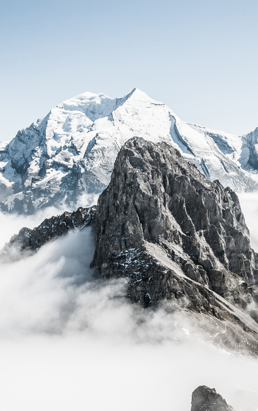 Download Snow Mountains Peak Clouds Switzerland 840x1336 Wallpaper Iphone 5 Iphone 5s Iphone 5c Ipod Touch 840x1336 Hd Image Background 6702