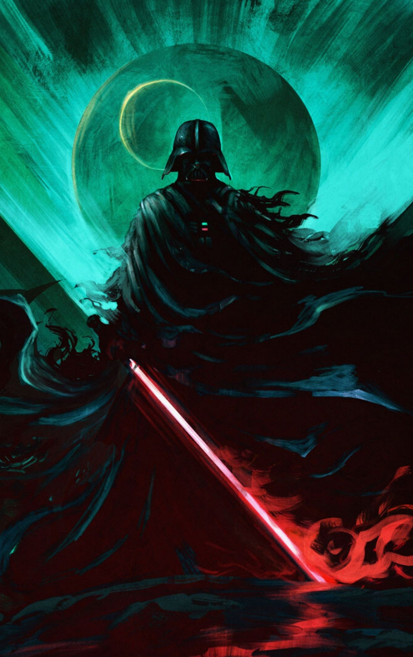 Download wallpaper 840x1336 dark vader, star wars, dark and bold, 2022 ...