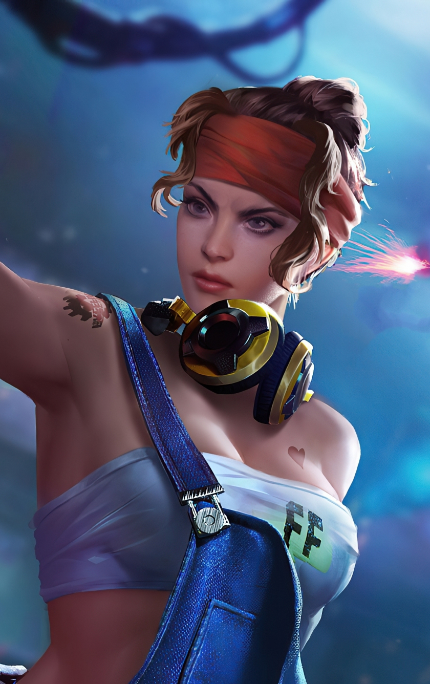 Download wallpaper 840x1336 shani, garena free fire, game, girl character,  art, iphone 5, iphone 5s, iphone 5c, ipod touch, 840x1336 hd background,  26131