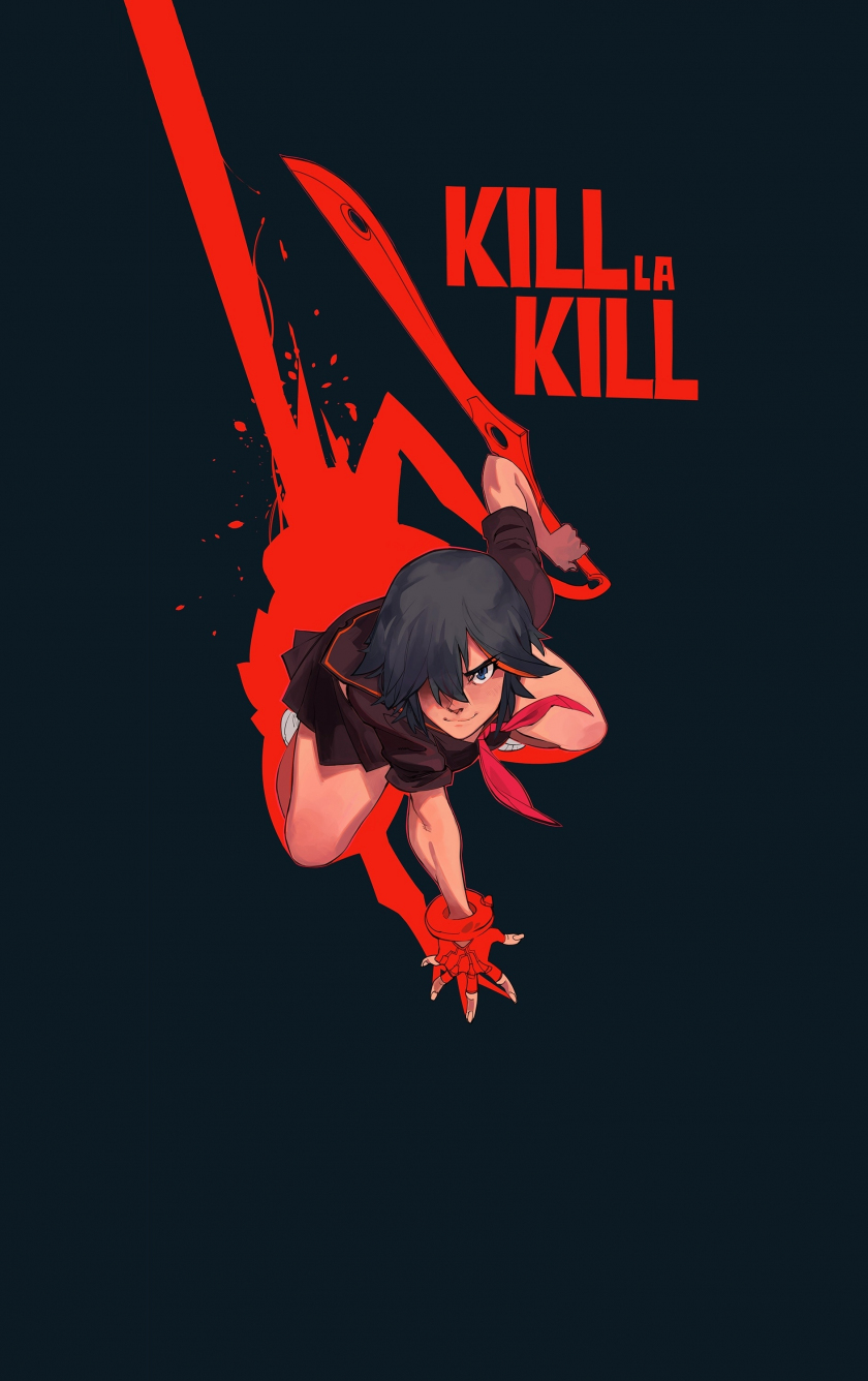 Download 840x1336 Wallpaper Ryuko Matoi Kill La Kill Anime Girl