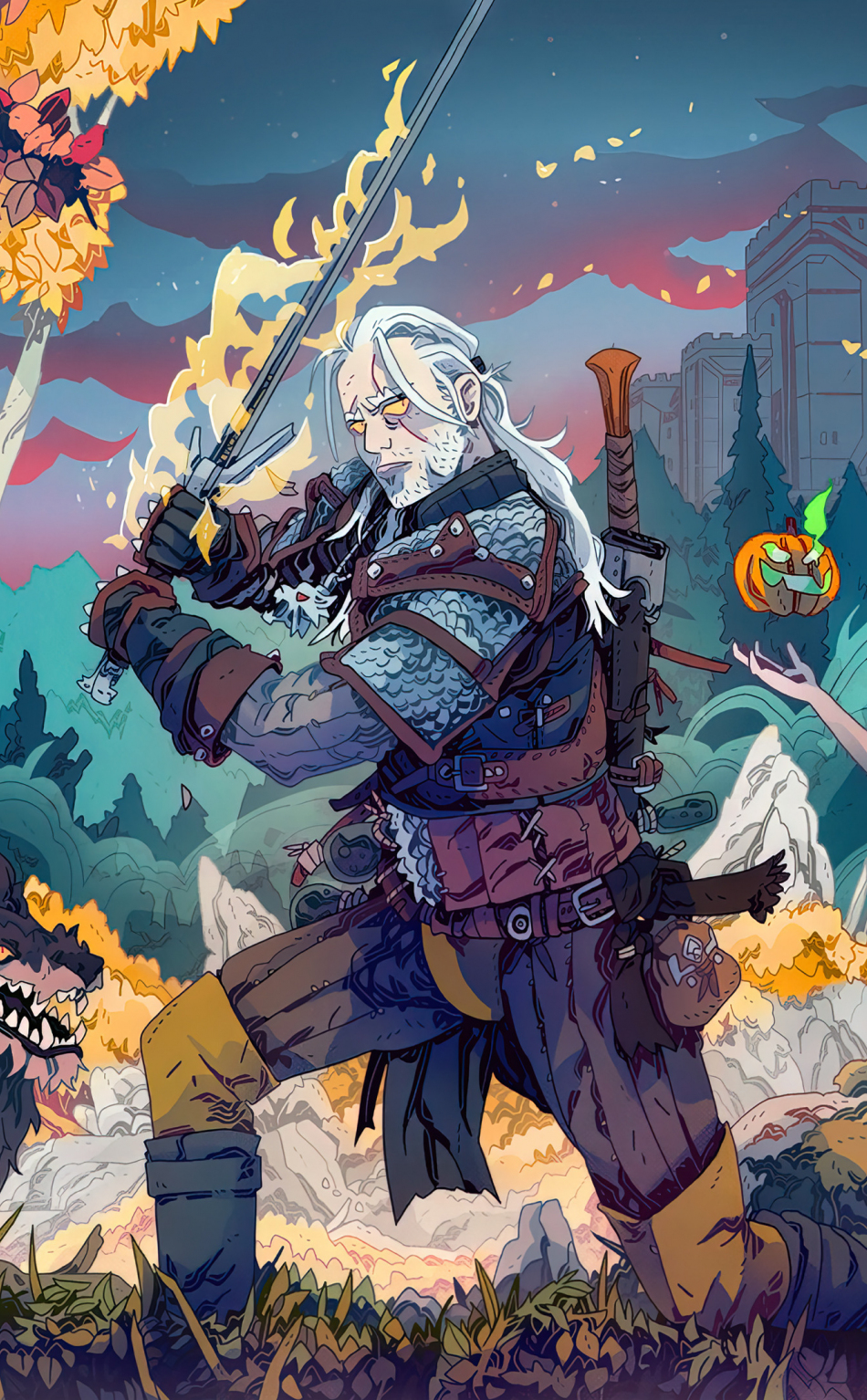 Download   950x1534 Geralt The Witcher Art Iphone 950x1534   Gerlat The Witcher Art 