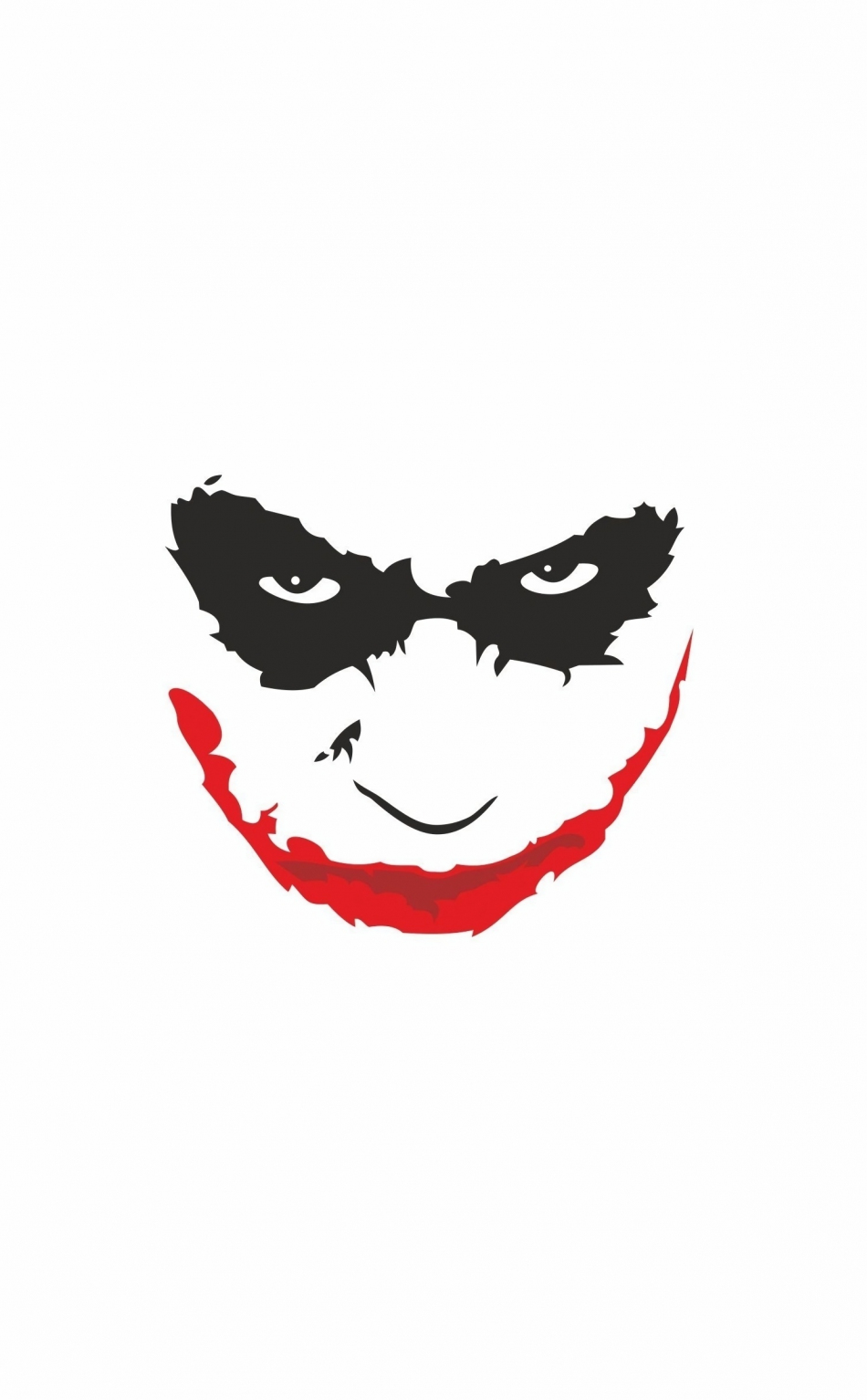 Download 950x1534 wallpaper joker's face, minimal, iphone, 950x1534 hd