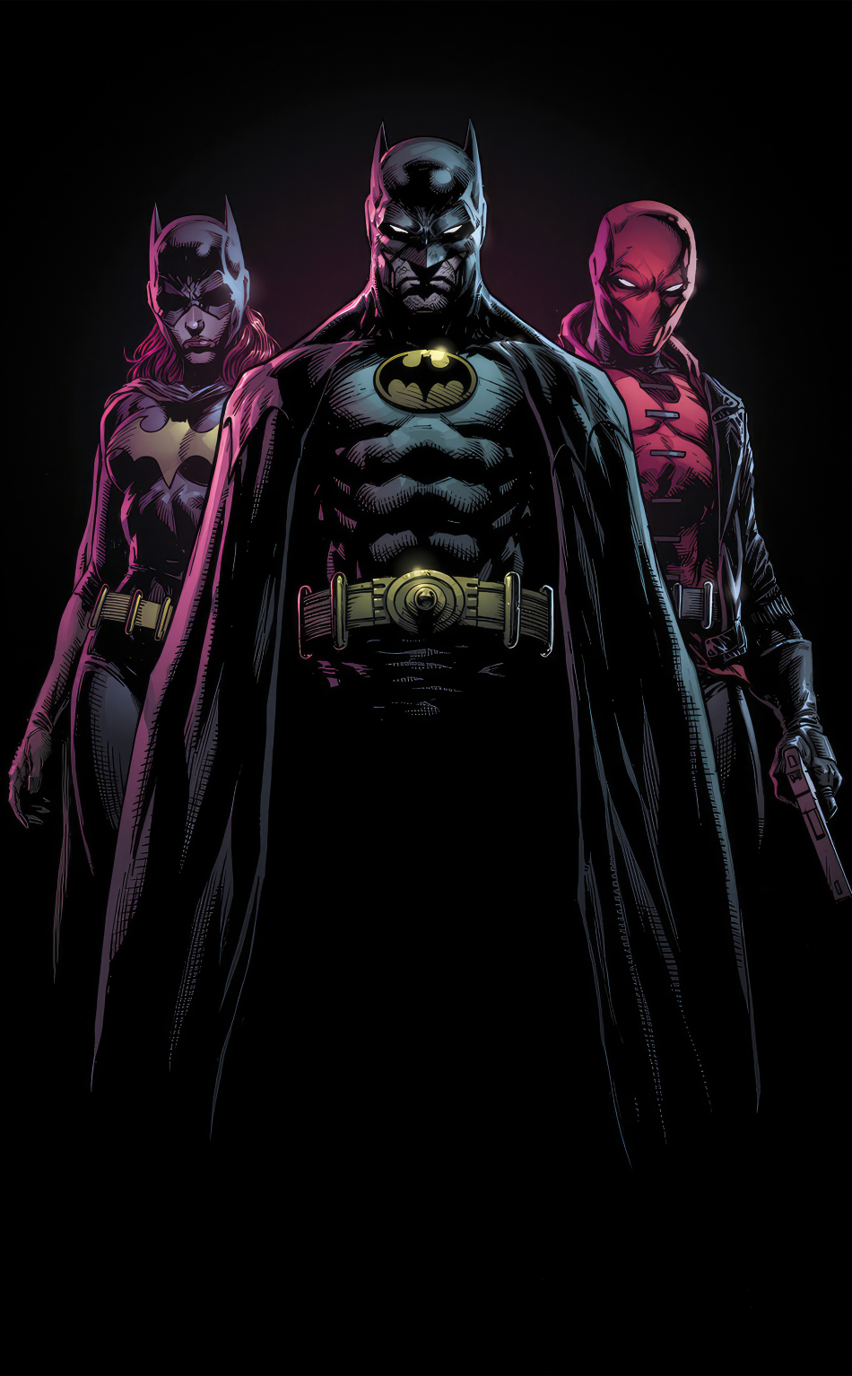 Bat-family, superhero, 950x1534 wallpaper