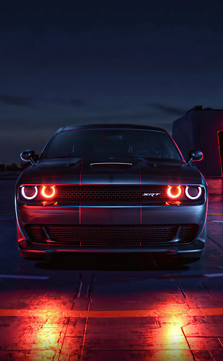 Download wallpaper 950x1534 dodge challenger srt, muscle car, 2022 ...