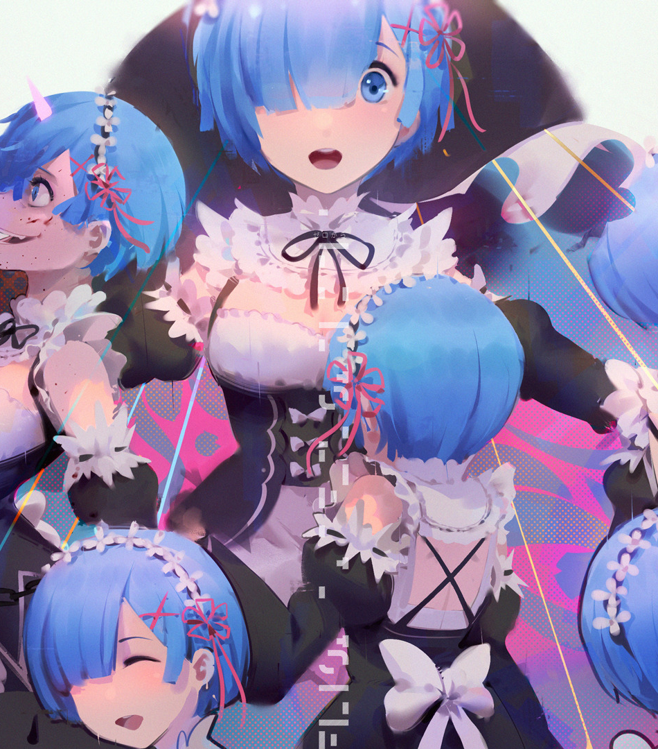 Download Mood Collage Rem Re Zero 950x1534 Wallpaper Iphone 950x1534 Hd Image Background 3717