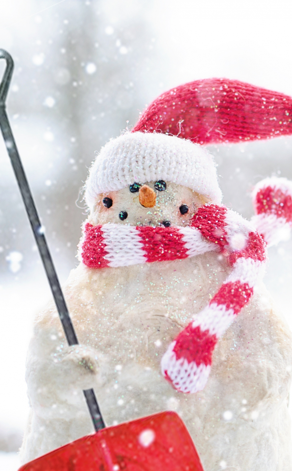 Download wallpaper 950x1534 winter, snowman, holiday, iphone, 950x1534 ...