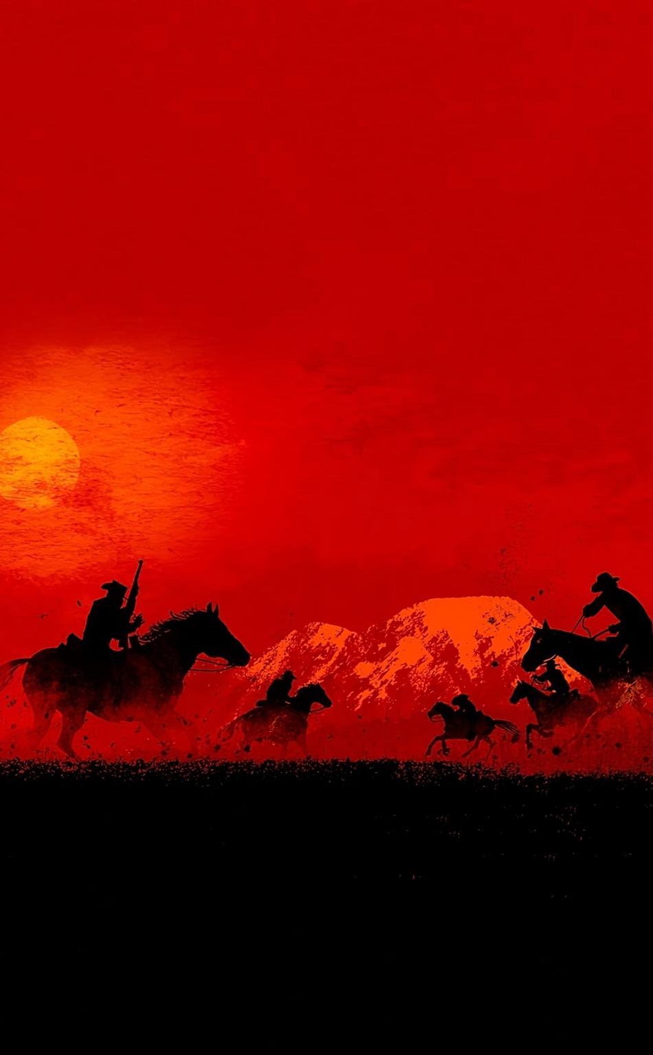 Download 950x1534 wallpaper red dead redemption 2, cowboys, game, 2019