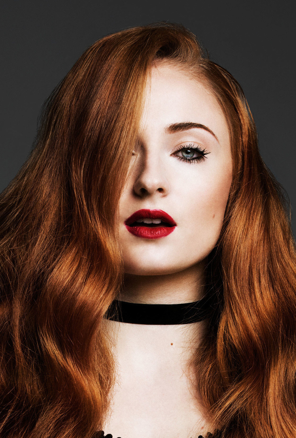 Download wallpaper 950x1534 sophie turner, red head, popular celebrity,  iphone, 950x1534 hd background, 2902