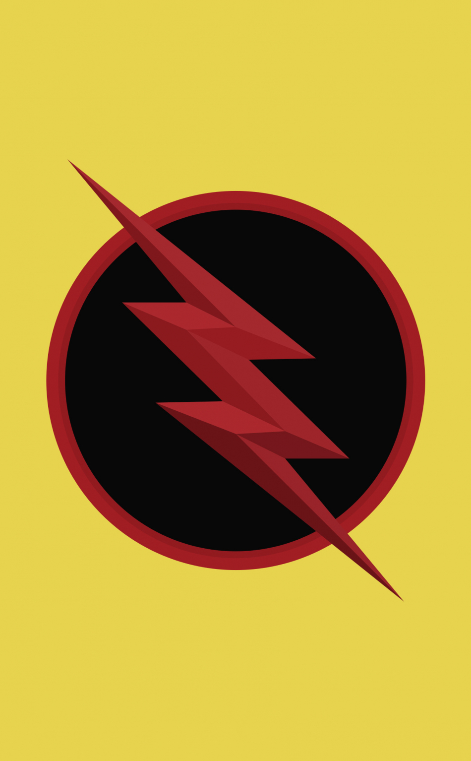 Reverse flash, logo, dc comics, minimal, 950x1534 wallpaper