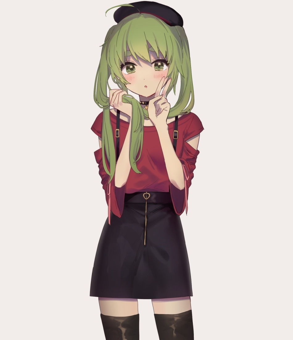 Girl Anime With Green Hair gambar ke 9