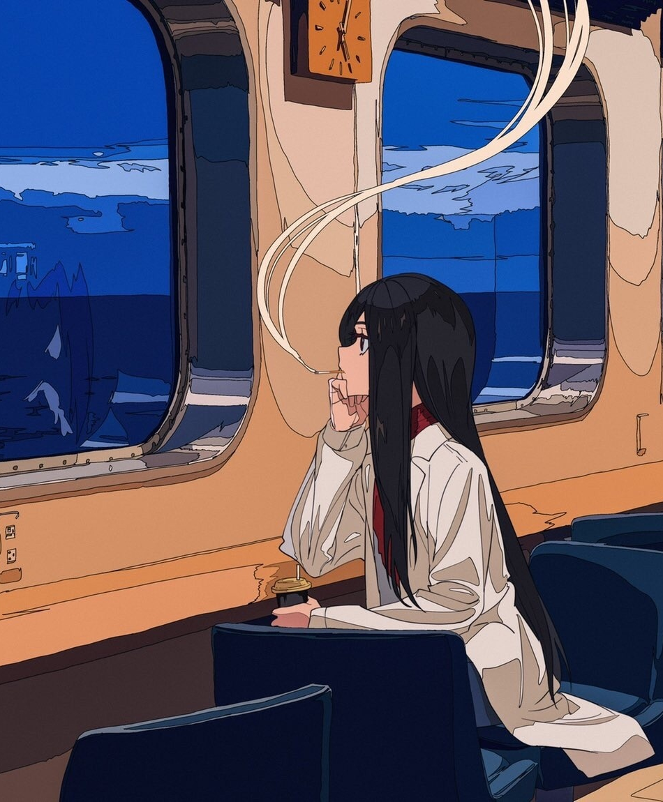 Desktop Wallpaper Travelling, Train, Cute Anime Girl, Kaori Sasaki,  Ushinawareta Mirai Wo Motomete, 5k, Hd Image, Picture, Background, 786f4f
