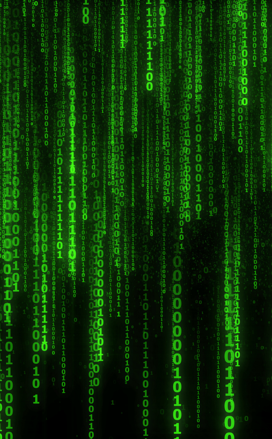 Matrix code, numbers, green, 950x1534 wallpaper