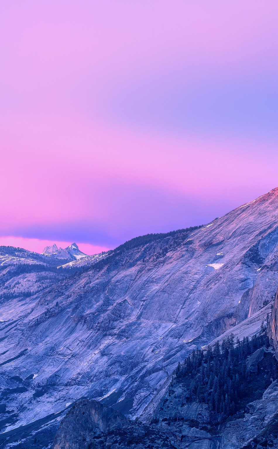 Download wallpaper 950x1534 pink sunset, sky, mountains, nature, iphone ...