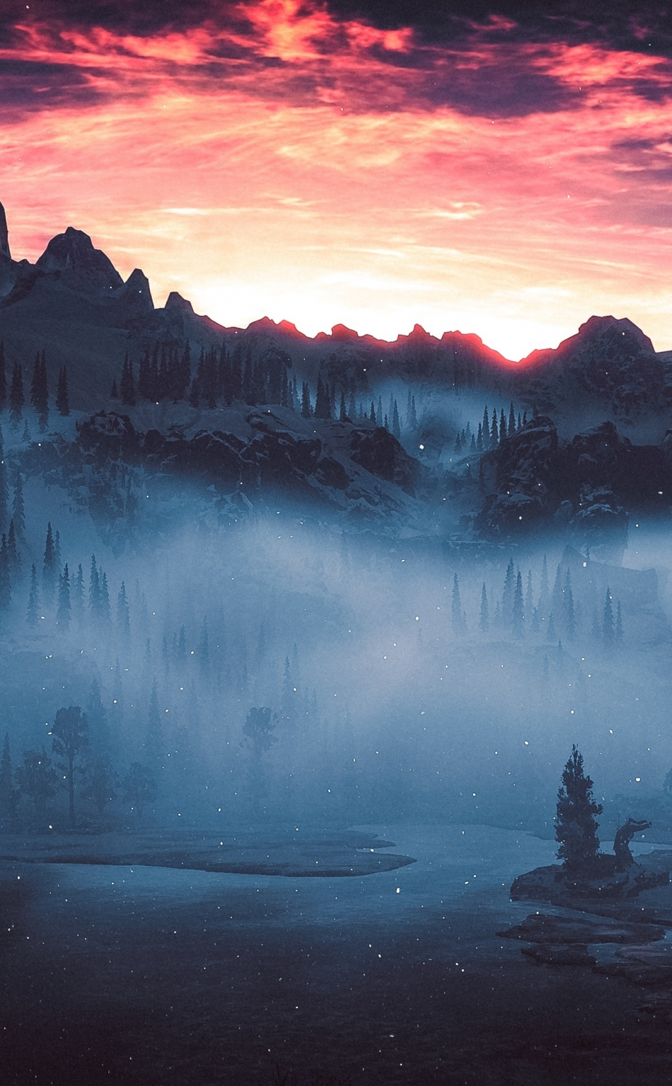 Download 950x1534 Wallpaper Landscape Video Game Silhouette Horizon Zero Dawn Iphone 950x1534 Hd Image Background