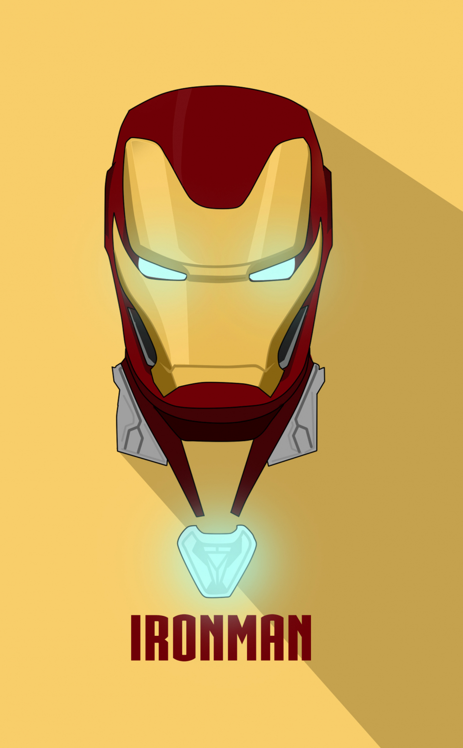 Download 950x1534 Wallpaper Artwork Iron Man Minimal Iphone