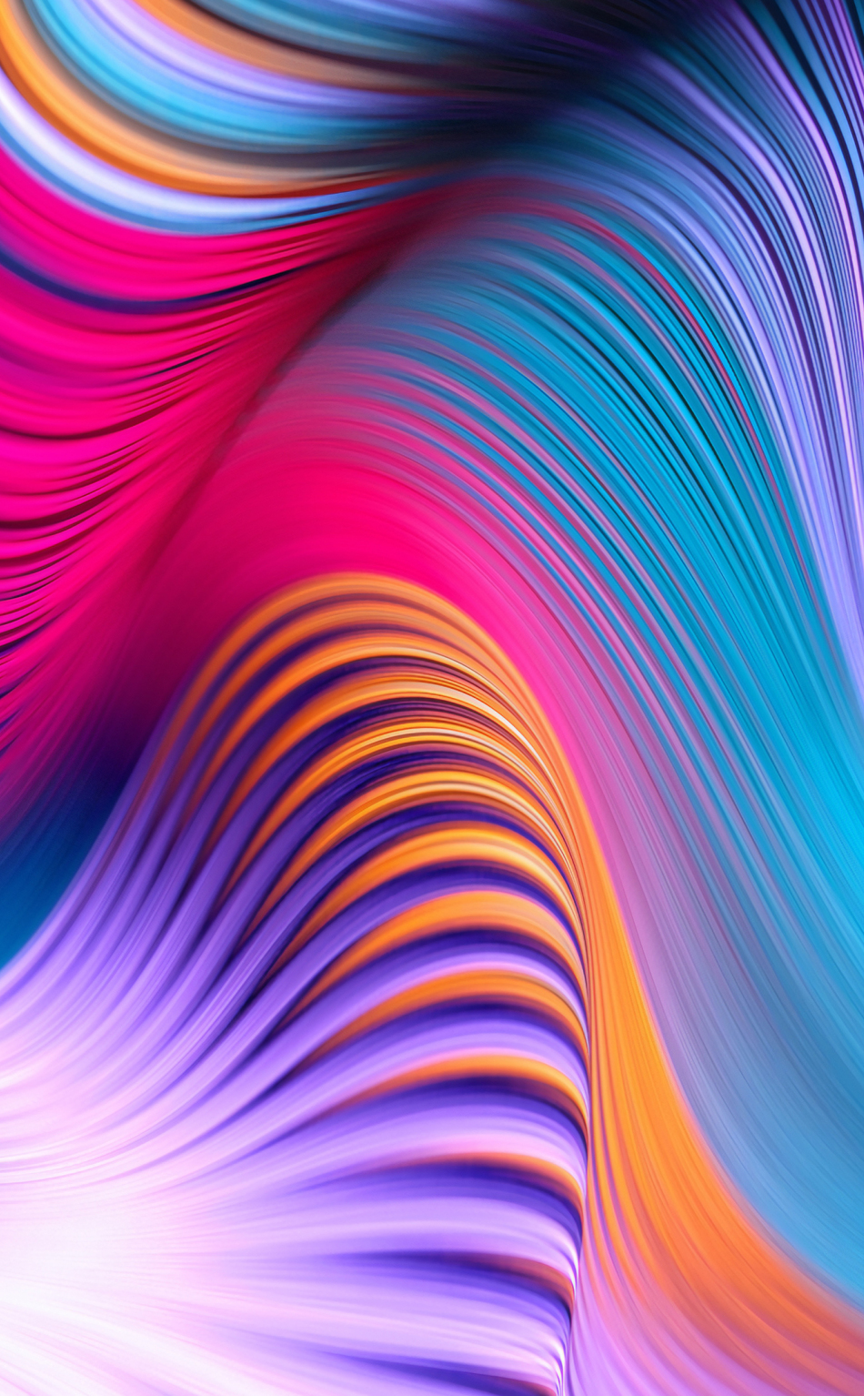 Download wallpaper 950x1534 colorful, abstract, art, waves, iphone ...