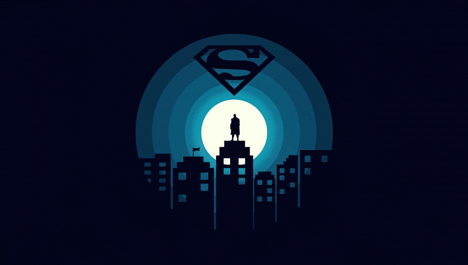 Download wallpaper 960x544 superman, minimal, art, playstation ps vita ...