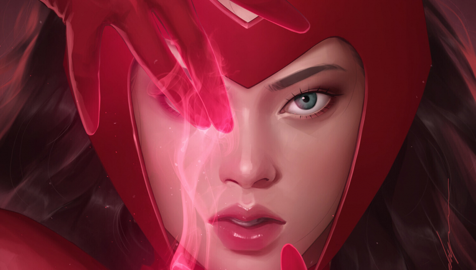 Download wallpaper 960x544 scarlet witch, fan art, most powerful ...