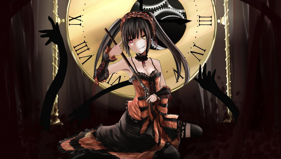 Download Kurumi Tokisaki Dark Anime Girl 960x544 Wallpaper Playstation Ps Vita 960x544 Hd Image Background